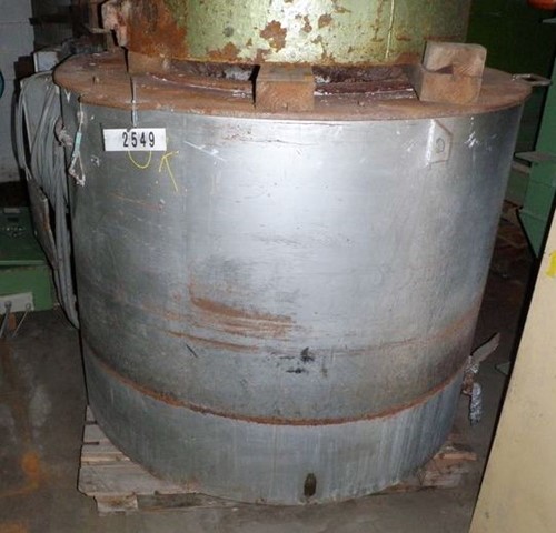 Fixed electric meltin+holding furnace for aluminium HINDENLANG, 500 kg